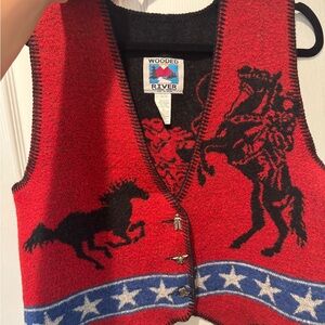 Wooded River Red Equestrian Vest